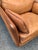 Pair Large-Scale French 1970s Cognac Saddle Leather Armchairs For Sale - Image 13 of 18