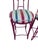 2 Vintage Chinese Chippendale Regency Side Chair Counter Stools Aluminum Bamboo For Sale - Image 14 of 16