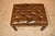 Edwardian Mahogany Tufted Leather Stool For Sale - Image 4 of 5