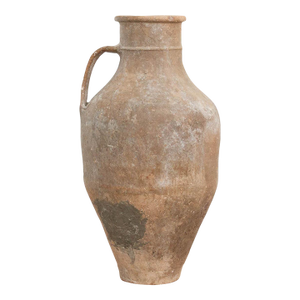 Tall Antique French Rustic Terracotta Jar