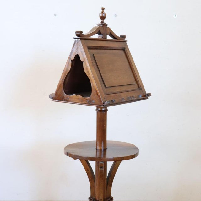 19th Century Italian Lectern in Walnut For Sale - Image 10 of 16