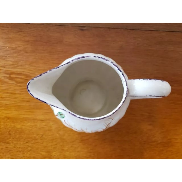 1940s 1940s Blue Ridge Southern Properties Hand Painted Party Goer Pattern Virginia Shaped Pitcher, Made in Usa For Sale - Image 5 of 6