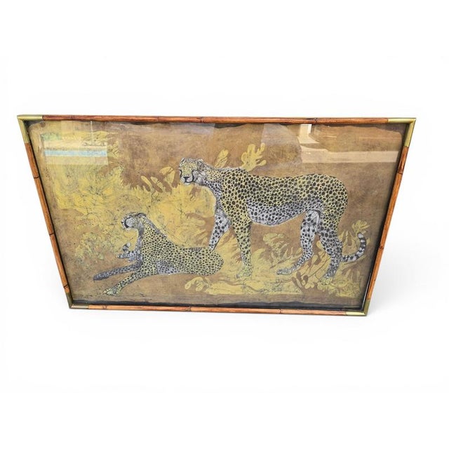 Monumental African Batik Leopard Panels by Babo, 1977 For Sale - Image 4 of 15