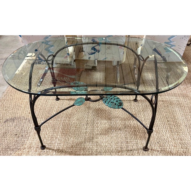 Metal Emilia Castillo Verdigris Bronze Frog & Lily Pad Motif Table For Sale - Image 7 of 18