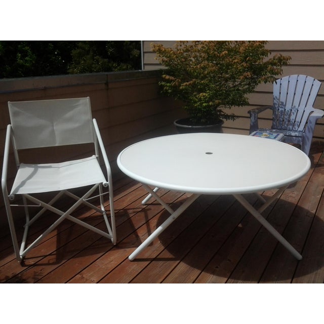 Vintage MidCentury Brown Jordan Patio Table Chairish