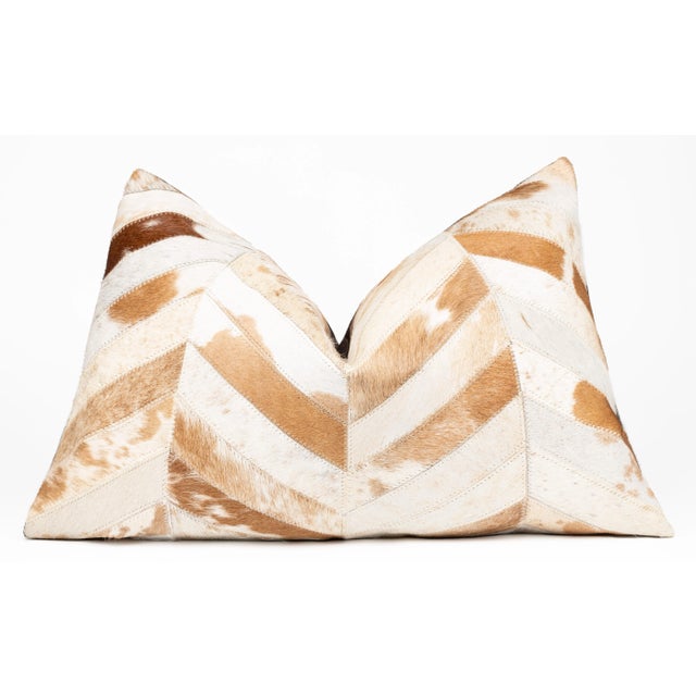 Handcrafted Cowhide Pillow: Luxurious, Genuine Cowhide Leather Throw Pillows Meticulously Hand Crafted Into A Stunning...