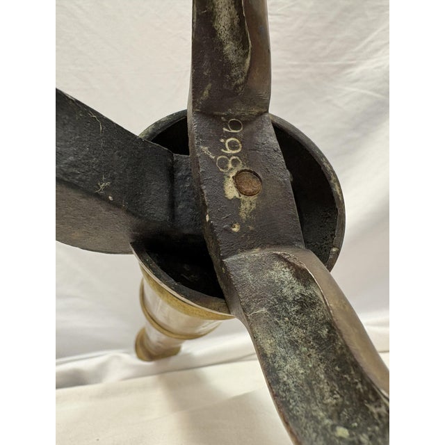 Antique Bradley & Hubbard Federal Style Brass Ball & Claw Foot Andirons - A Pair For Sale - Image 15 of 18