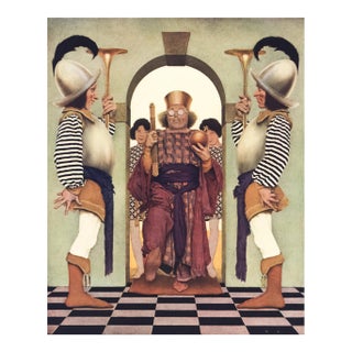 1925 Maxfield Parrish Lithograph "Entrance of Pompdebile, King of Hearts" For Sale