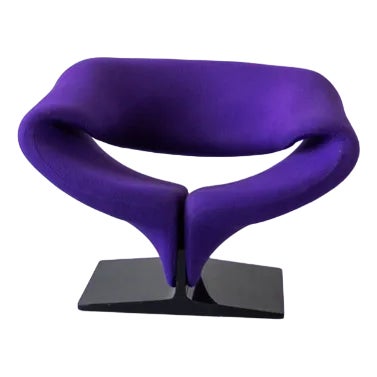 Ribbon Purple Armchair by Pierre Paulin for Artifort, 1966 For Sale