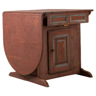 18th Century Swedish Extendable Wall Table For Sale