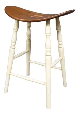 Country Style Dish Seat Bar Stool
