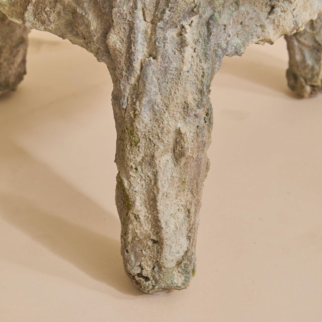 Sculpture Materials French Faux Bois Concrete Footed Planter, 1940s - 2 Available For Sale - Image 7 of 9