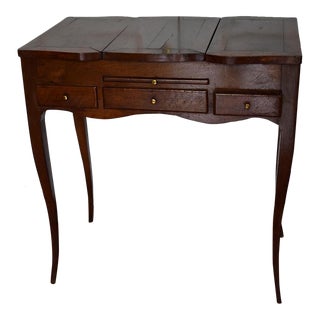 Early 20th Century Antique French Walnut Louis XV Dressing Table For Sale