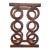 1960s Mid Century Modern Carved Wood Wine Holder For Sale