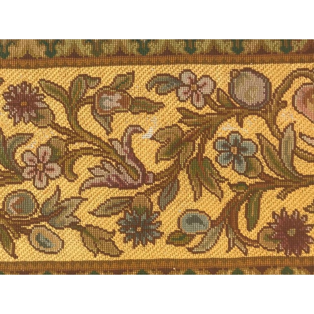 Antique Panel Needlepoint Tapestry, 1890s For Sale - Image 3 of 15