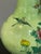Lime Antique Lime-Green Ground Famille Rose 'Bird and Flower' Vase For Sale - Image 8 of 9
