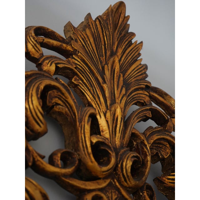 Monumental Large Gold Finish Ornate Frame Mirror For Sale - Image 12 of 13