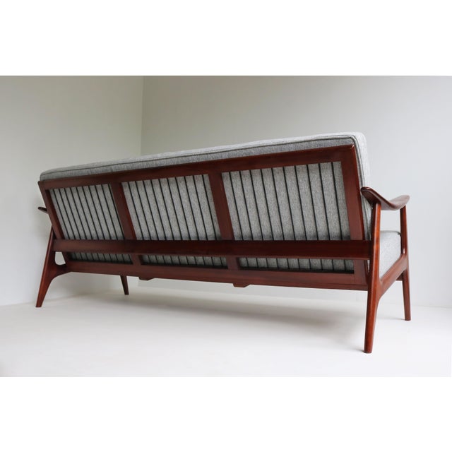 Mid-Century Modern Danish Three-Seater Sofa in Teak, 1950 For Sale - Image 10 of 11