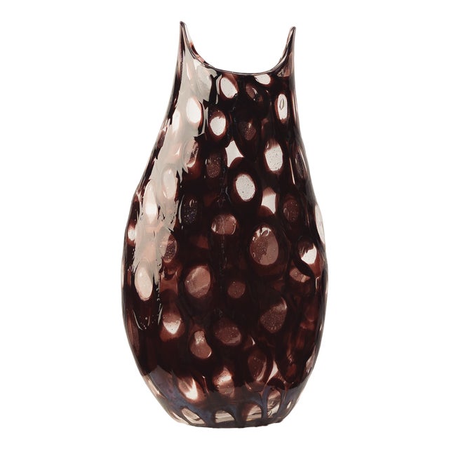 Murano Glass Vase from Paolo Crepax, 1980s For Sale
