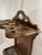 Brown 1890s French Oak Twelve Hole Umbrella Cane Stick Stand For Sale - Image 8 of 17