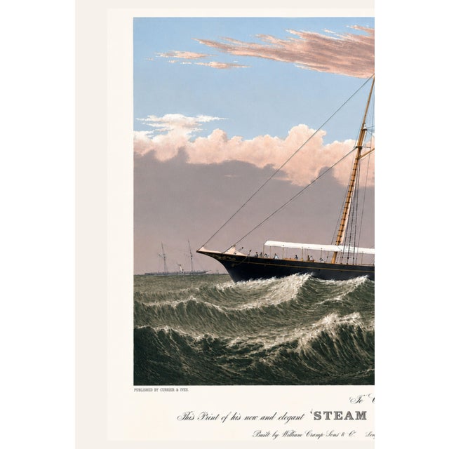 A striking celebration of America's Gilded Age yachting tradition, this vintage yacht print reproduction features the...