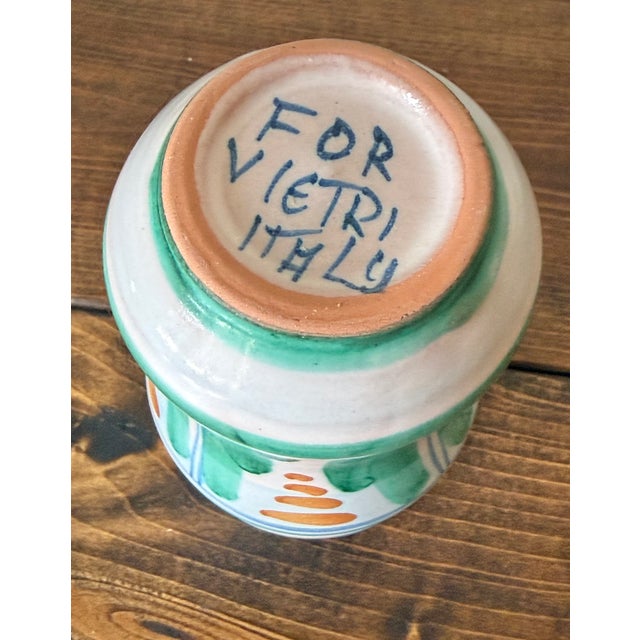 Small Vietri Italian Pottery Vase For Sale - Image 6 of 7
