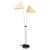 Vintage Japanese Floor Lamp with Twin Handmade Paper Shades, 1960s For Sale - Image 11 of 11