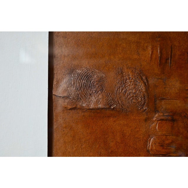 Italian Brutalist Bas-Relief in Paper Pulp, 1960s For Sale - Image 3 of 9