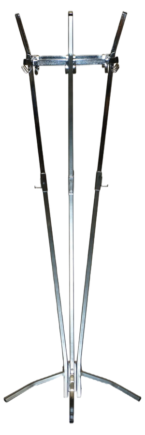 Industrial Chrome Framed Coat & Hat Stand or Rack, 1930s