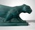 Mid 20th Century Art Deco Saint-Clément Style Panther France Green-Glazed Ceramic For Sale - Image 9 of 18