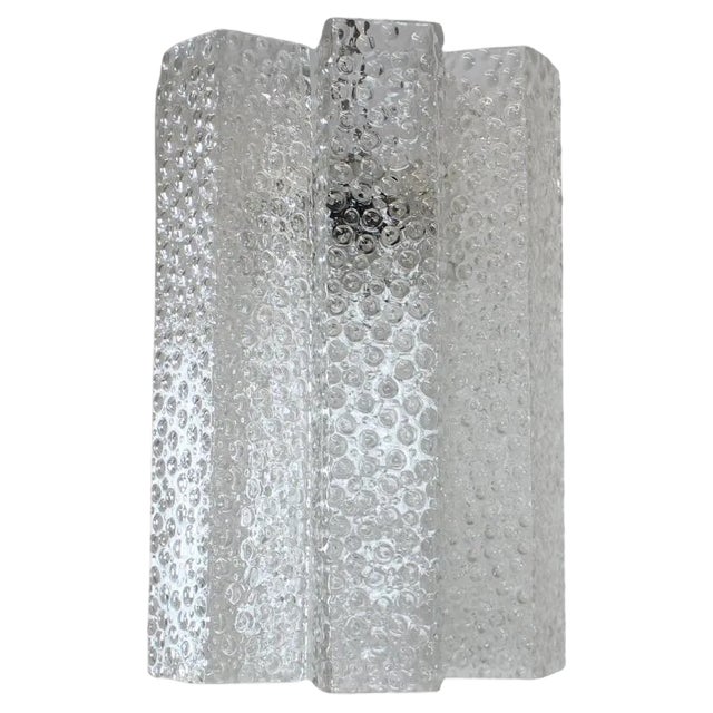 Mid-Century Glass Chandelier from Kamenicky Senov, 1970s For Sale