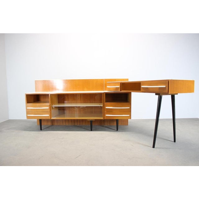 Mid-Century Modular Desk and Storage Unit attributed to Mojmír Požár for Up Závody, 1960s, Set of 3 For Sale - Image 9 of 17