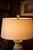 Late 20th Century Verdigris Patinated Urn Form Table Lamp With 16” Linen Drum Shade For Sale - Image 5 of 8