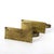Pair E. T. C. Fish Attr. Arts & Crafts Hammered Brass 3-Light Candelabra For Sale - Image 4 of 7