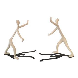 Pair of Figural Bookends For Sale