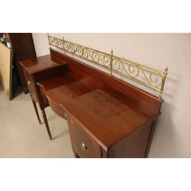 Vintage Sheraton Style Sideboard by Lexington Furniture Ind. The Palmer Home Collection. For Sale - Image 9 of 13