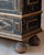 18th Century Baroque Two-Part Cabinet with Black Finish and Blue Interior For Sale - Image 13 of 17