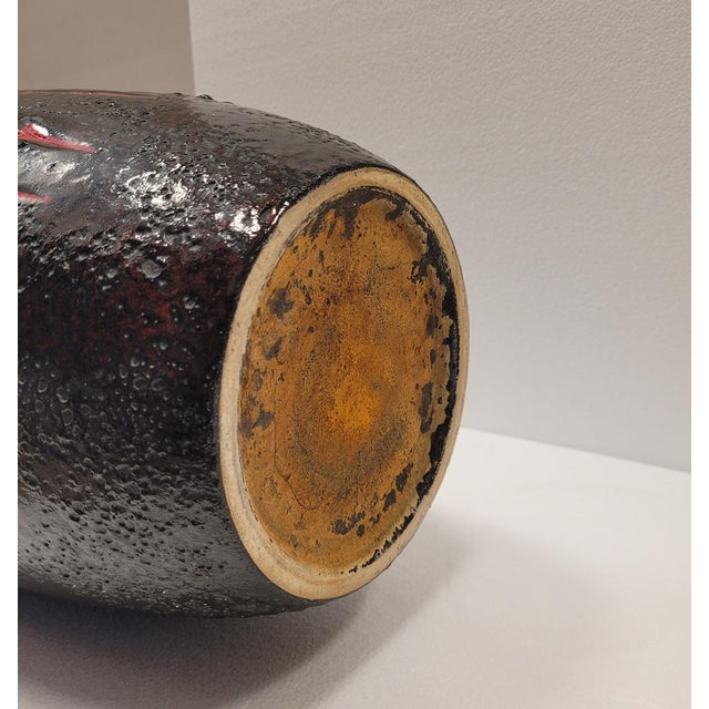German Fat Lava Ceramic Vase from Scheurich Keramik, Germany, 1950s For Sale - Image 16 of 17