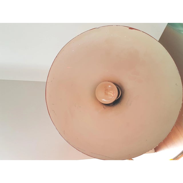 Italian Brass & Lacquered Metal Table Lamp, 1950s For Sale - Image 4 of 8