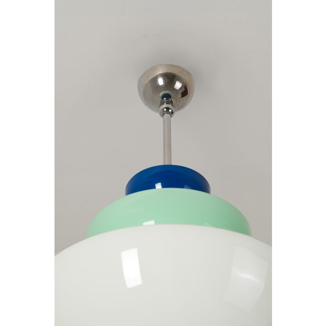 Metal Murano Glass Pendant Lamp by Tre, 1980s For Sale - Image 7 of 17