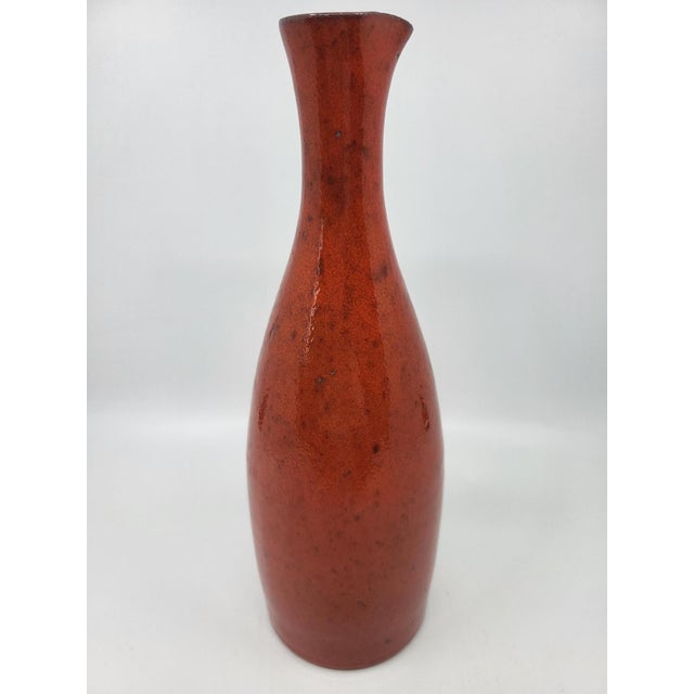 Ceramic Vase in French Red Glazed Stoneware by Robert Picault, 1950 For Sale - Image 7 of 7