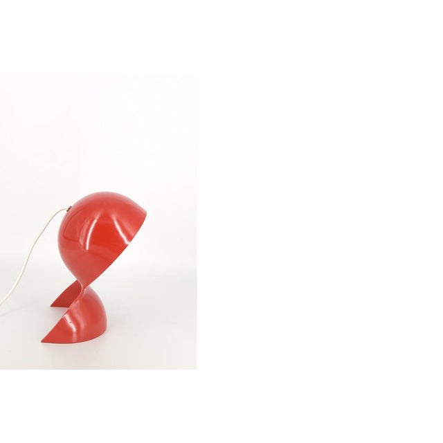 Red Dalù Table Lamp for Artemide, 1960s For Sale - Image 6 of 9
