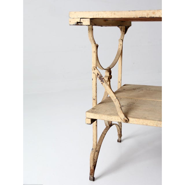 Antique French Garden Two Tier Console Table For Sale - Image 12 of 18