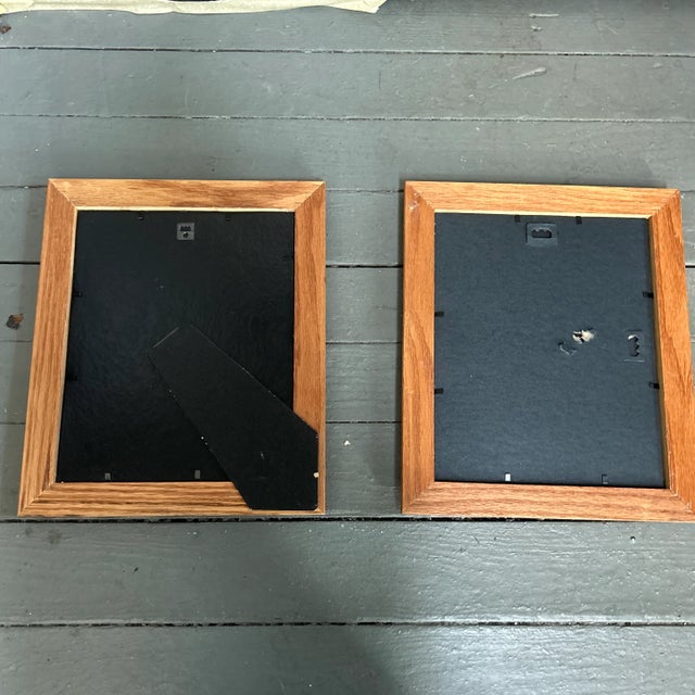 Two Contemporary Original Wayne Cunningham Abstract Marker Drawings on Vintage Book Paper- Set of Two For Sale - Image 4 of 4