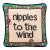 Hand-Embroidered Needlepoint "Nipples to the Wind" One of a Kind Original Pillow For Sale