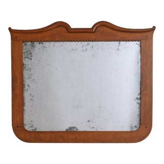 Italian Neoclassical Cherry Wood Wall Mirror, 19th Century For Sale