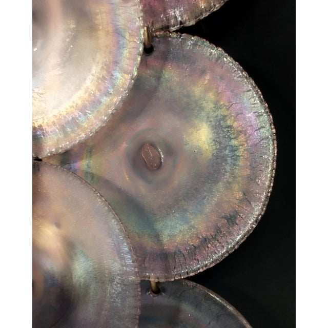 1970s Iridescent Murano Glass Wall Lamp from Mazzega, 1970s For Sale - Image 5 of 11