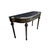 French Vintage French Louis XVI Style Verdigris Demilune Console Table For Sale - Image 3 of 6