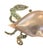 A quirky, mid century catchall dish. Features a mixed metal design in brass and copper featuring a crab. Inlaid with...