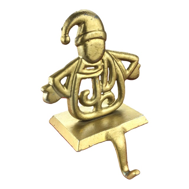 Metal Snowman Design Fireplace Stocking Holder For Sale